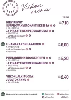 S-Market -luettelo, Kauniainen | Ajankohtaiset diilit ja tarjoukset | 2026-10-05T00:00:00.000Z - 2026-10-11T00:00:00.000Z