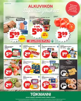 Tokmanni -luettelo, Rovaniemi | Eurospar ruokasanomat | 2026-10-12T00:00:00.000Z - 2026-10-14T00:00:00.000Z
