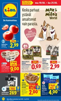 Lidl -luettelo, Rovaniemi | ma 19.10. ke 21.10. | 2026-10-19T00:00:00.000Z - 2026-10-21T00:00:00.000Z