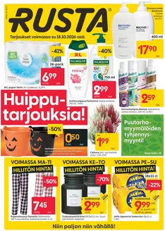 Rusta -luettelo, Simo | Mahtavia alennuksia valituista tuotteista | 2026-10-12T00:00:00.000Z - 2026-10-18T00:00:00.000Z
