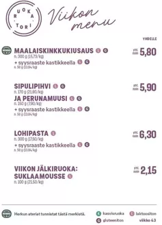 S-Market -luettelo | Alennukset ja kampanjat | 2026-10-20T00:00:00.000Z - 2026-10-26T00:00:00.000Z