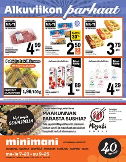 Minimani -luettelo | Mahtava tarjous tarjoushaukoille | 2026-10-19T00:00:00.000Z - 2026-10-21T00:00:00.000Z