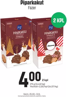 Prisma -luettelo | TOK Prisma Piparkakut 21.10.-3.11. | 2026-10-21T00:00:00.000Z - 2026-11-03T00:00:00.000Z