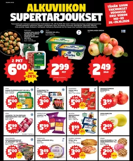 Tokmanni -luettelo | Ruokasanomat | 2026-10-26T00:00:00.000Z - 2026-10-28T00:00:00.000Z