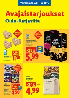 Lidl -luettelo, Kauhajoki | to 5.11. ke 11.11. | 2026-11-05T00:00:00.000Z - 2026-11-11T00:00:00.000Z