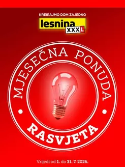 Lesnina katalog u | Mjesečna ponuda rasvjete | 2026-07-01T00:00:00.000Z - 2026-07-31T00:00:00.000Z