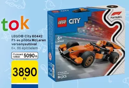 Lego - City 60442 F1-es pilóta McLaren versenyautóval