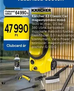 Karcher - K3 Classic Car magasnyomású mosó