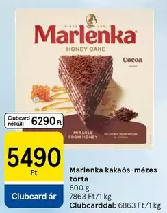 kakaós-mézes torta