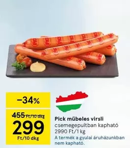 műbeles virsli