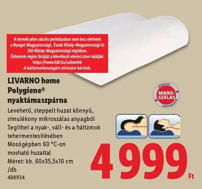 Polygiene® nyaktámaszpárna
