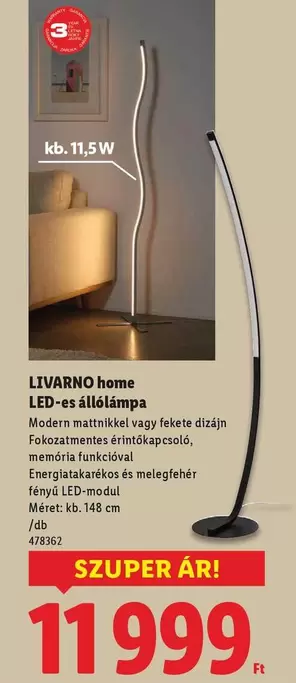 LED-es állólámpa