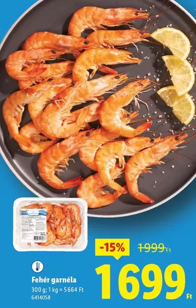 Fehér garnéla