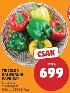 Paprika - TRICOLOR KALIFORNIAI PAPRIKA