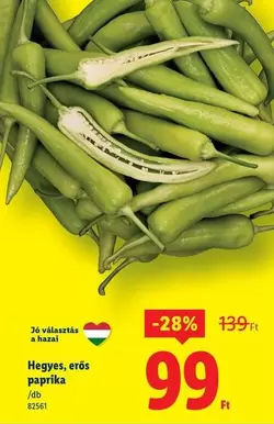 Paprika - Hegyes, erős paprika