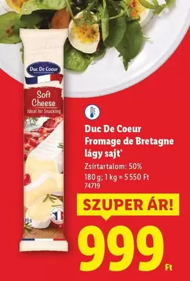 Fromage de Bretagne lágy sajt