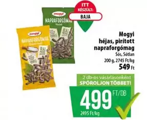 héjas, pirított napraforgómag