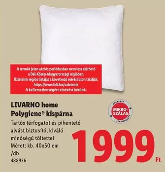 Polygiene kispárna