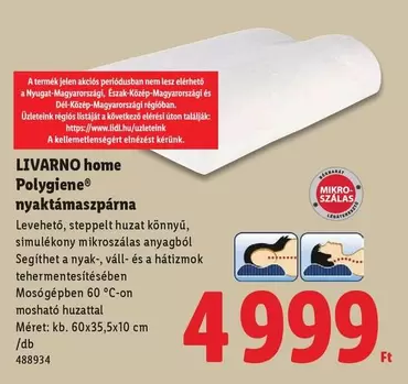 Polygiene nyaktámaszpárna