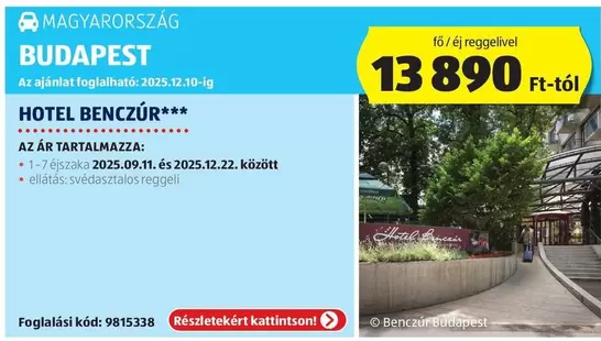 HOTEL BENCZÚR