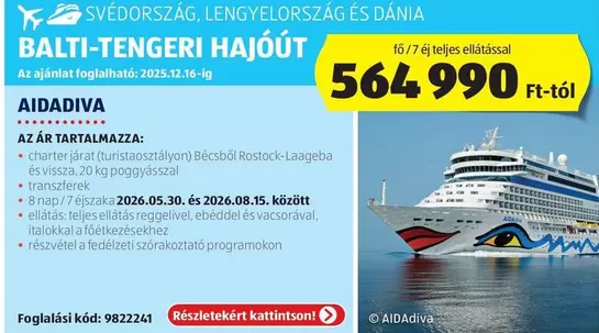 BALTI-TENGERI HAJÓÚT
