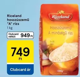 hosszúszemű "A" rizs