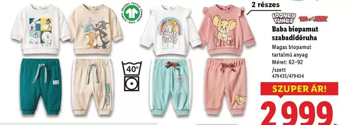 Disney - Baba biopamut szabadidőruha