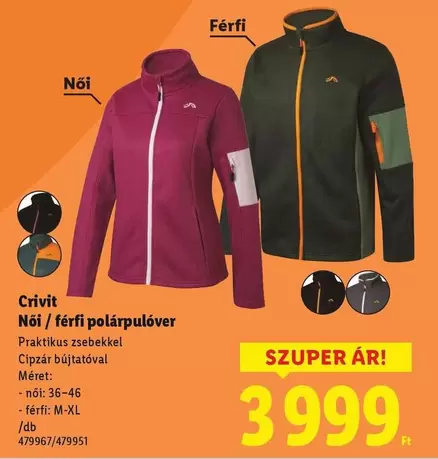 Női / férfi polárpulóver