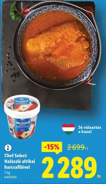 Halászlé afrikai harcsafilével