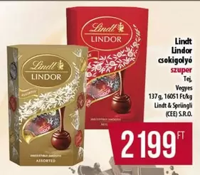 Lindor csokigolyó szuper