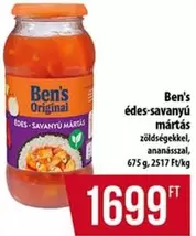 édes-savanyú mártás