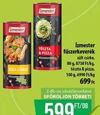 fűszerkeverék sült csirke, tészta & pizza