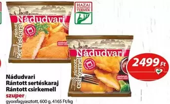 Rántott sertéskaraj, Rántott csirkemell