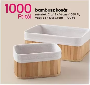 bambusz kosár