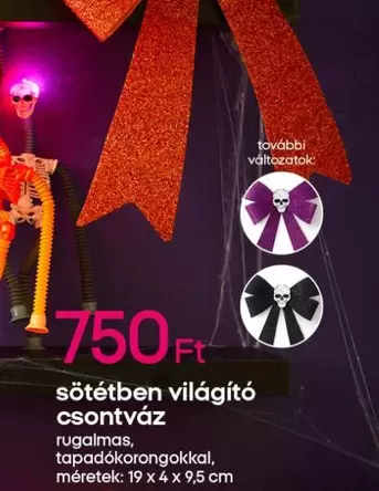 sötétben világító csontváz