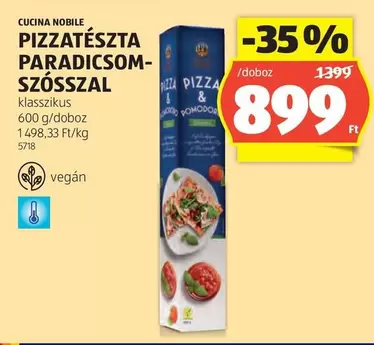 PIZZATÉSZTA PARADICSOM-SZÓSSZAL