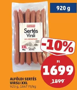 Xxl - SERTÉS VIRSLI XXL