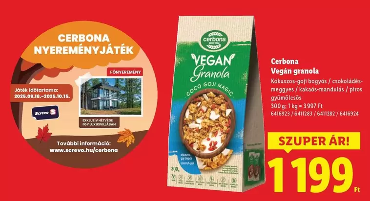 Granola - Vegán granola
