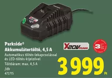 Akkumulátortöltő, 4,5 A