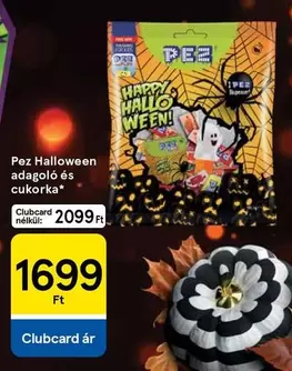 Halloween adagoló és cukorka