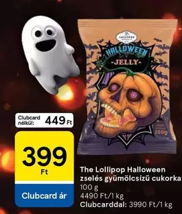 Halloween zselés gyümölcsízű cukorka