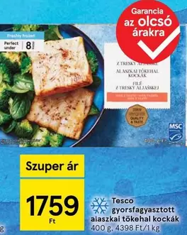 Frozen - gyorsfagyasztott alaszkai tökehal kockák