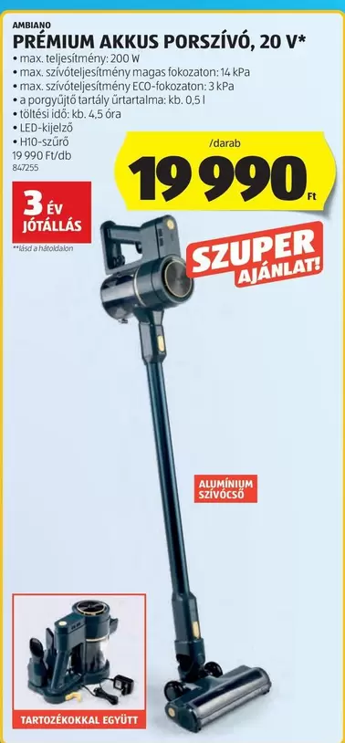 AKKUS PORSZÍVÓ, 20 V