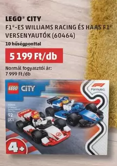 Lego - F1-ES WILLIAMS RACING ÉS HAAS F1 VERSENYAUTÓK (60464)
