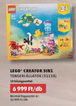 Lego - CREATOR 3IN1 TENGERI ÁLLATOK (31158)