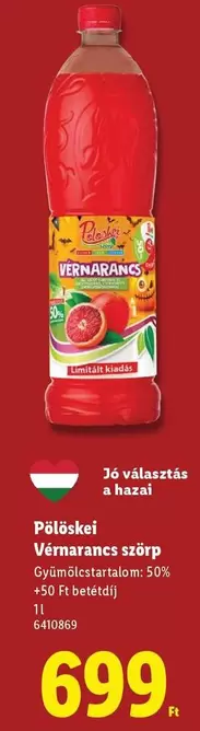 Vérnarancs szörp