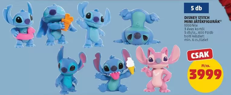 Disney - DISNEY STITCH MINI JÁTÉKFIGURÁK