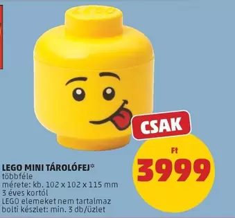 Lego - MINI TÁROLÓFEJ