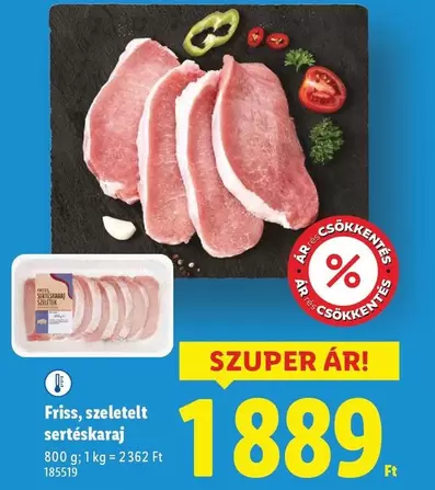 szeletelt sertéskaraj