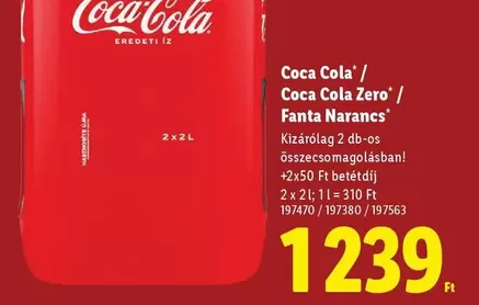 Coca Cola -  /  Zero/ Fanta Narancs